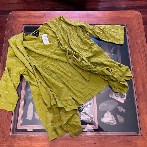 NWT Lane Bryant Greenย Tank & Cardigan Set Tankโ26/28 & Cardigan 22/24โNEW - Picture 4 of 10